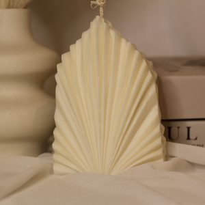 Bougie décorative sculpturale en cire de soja naturelle